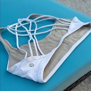 LULULEMON Women's Strappy White sports bra